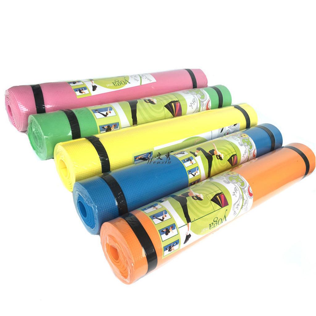 Pilates Yoga Mat Thickness - เสื่อโยคะพิลาทิส เสื่อออกกำลังกายแบบหนาไม่ลื่น วัสดุ EVA ฟองน้ำรองรับความสบายสำหรับการฝึกโยคะและการเดินทาง