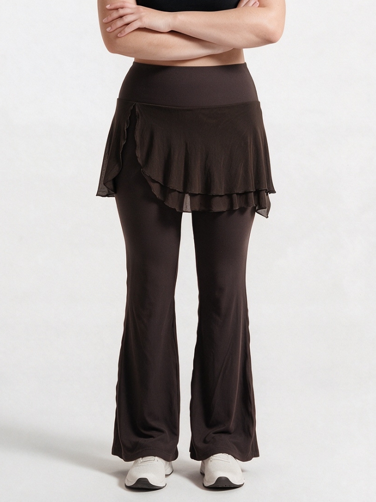Pilates Yoga Legging - กางเกงโยคะผู้หญิงทรงขาตรงเนื้อผ้านุ่มพิเศษสำหรับคนไซส์ใหญ่ กางเกงเลกกิ้งออกกำลังกาย ให้ความรู้สึกเบาสบายเหมือนไม่ได้ใส่ เหมาะสำหรับพิลาทิส วิ่ง และกีฬา