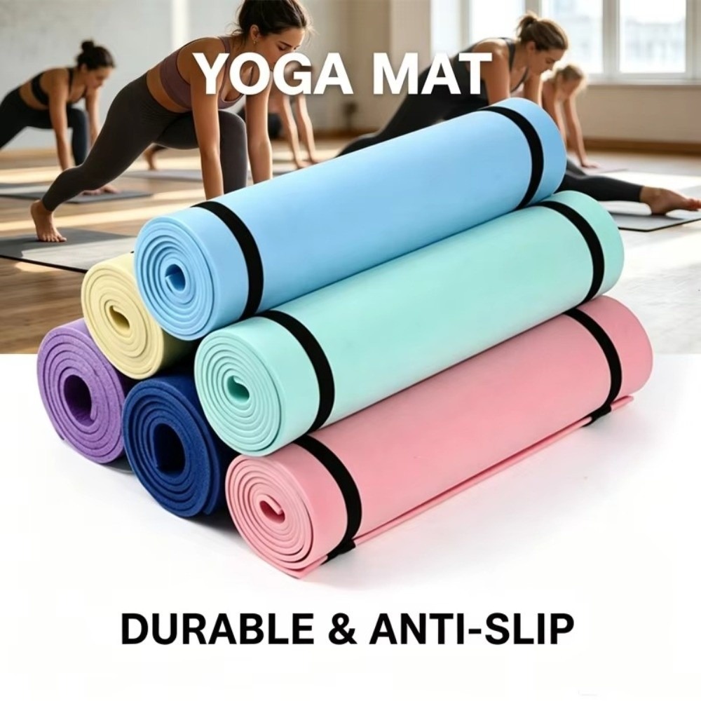 แผ่นรองกันลื่น EVA หลากสี ขนาด - Pilates Yoga Mat Thickness บทวิจารณ์และราคา