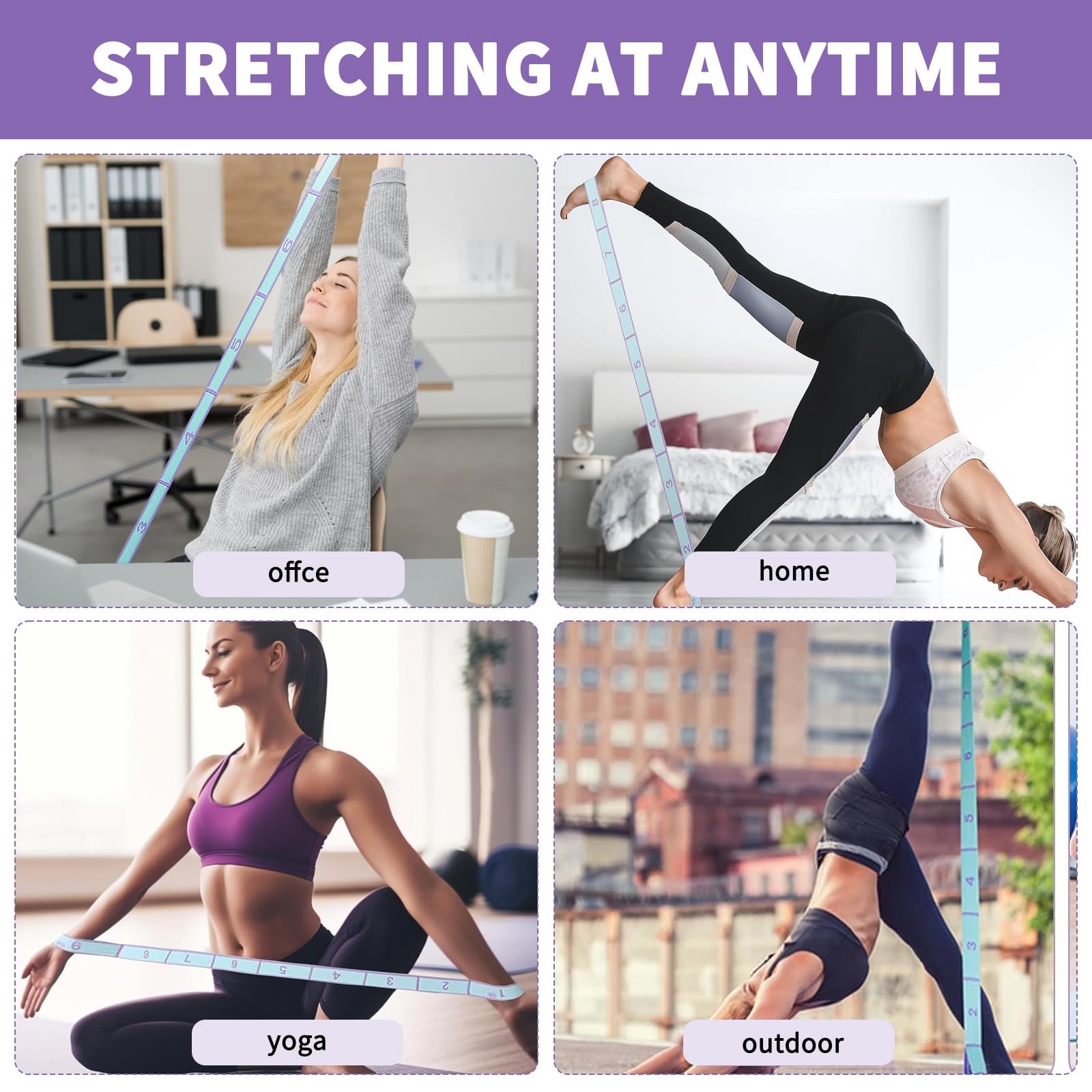 สายรัดออกกำลังกายแบบยืดหยุ่นสำ - Pilates Yoga Hot บทวิจารณ์และราคา
