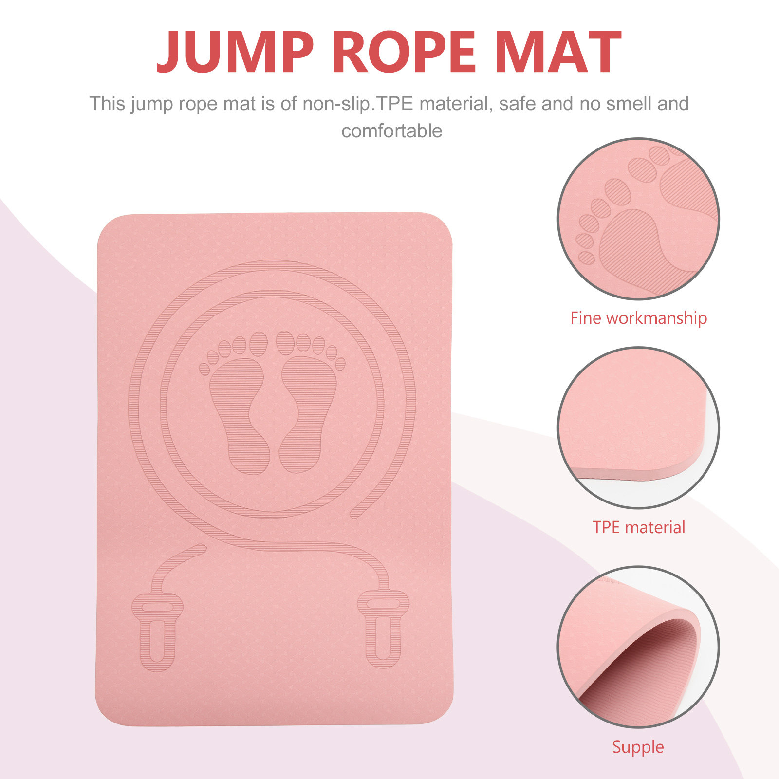 แผ่นรองกระโดดเชือกแบบกันลื่น น - Pilates Yoga Mat Thickness บทวิจารณ์และราคา