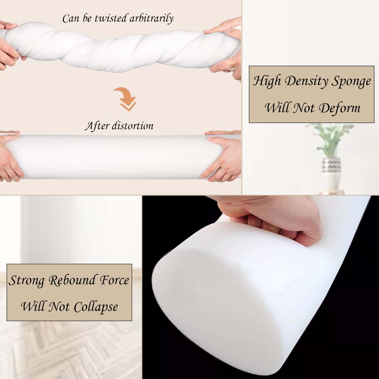 หมอนโฟมทรงกระบอกสำหรับรองเข่า/ - Bolster Cushion Round บทวิจารณ์และราคา