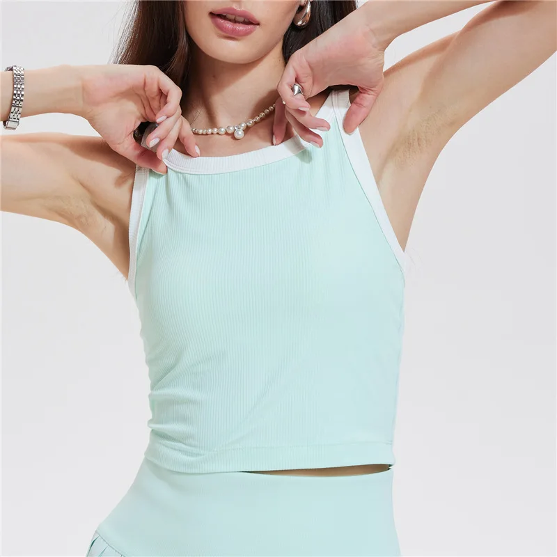เสื้อกีฬาผู้หญิงแบบมีแผ่นรองหน - Pilates Yoga Training บทวิจารณ์และราคา