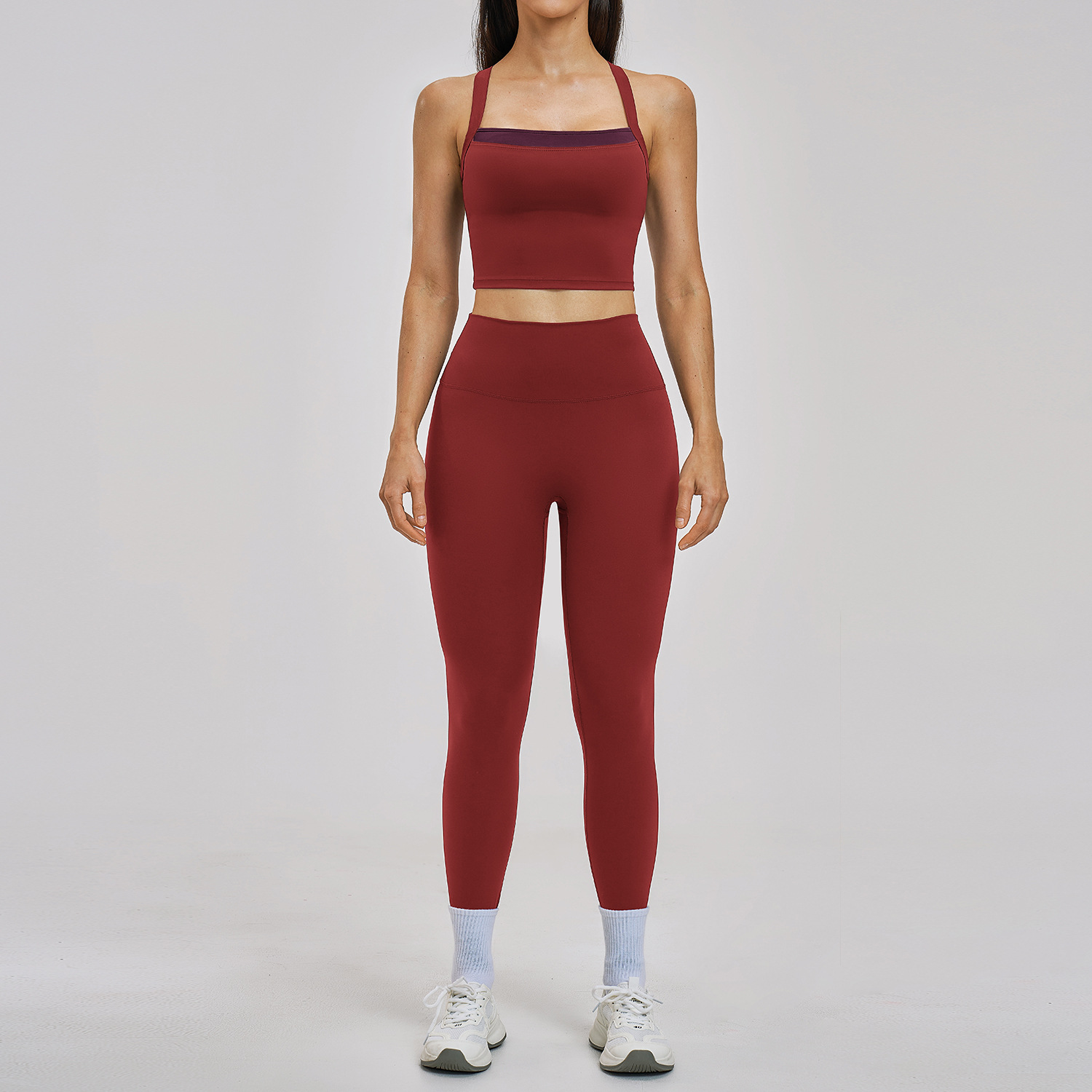 ชุดโยคะ 2 ชิ้นสำหรับผู้หญิง ชุ - Pilates Yoga Legging บทวิจารณ์และราคา