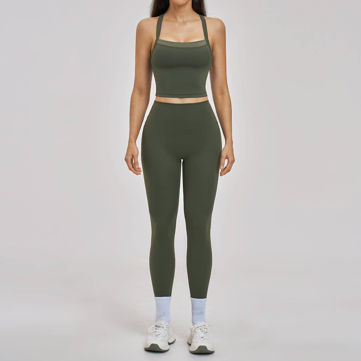 ชุดโยคะ 2 ชิ้นสำหรับผู้หญิง ชุ - Pilates Yoga Legging บทวิจารณ์และราคา