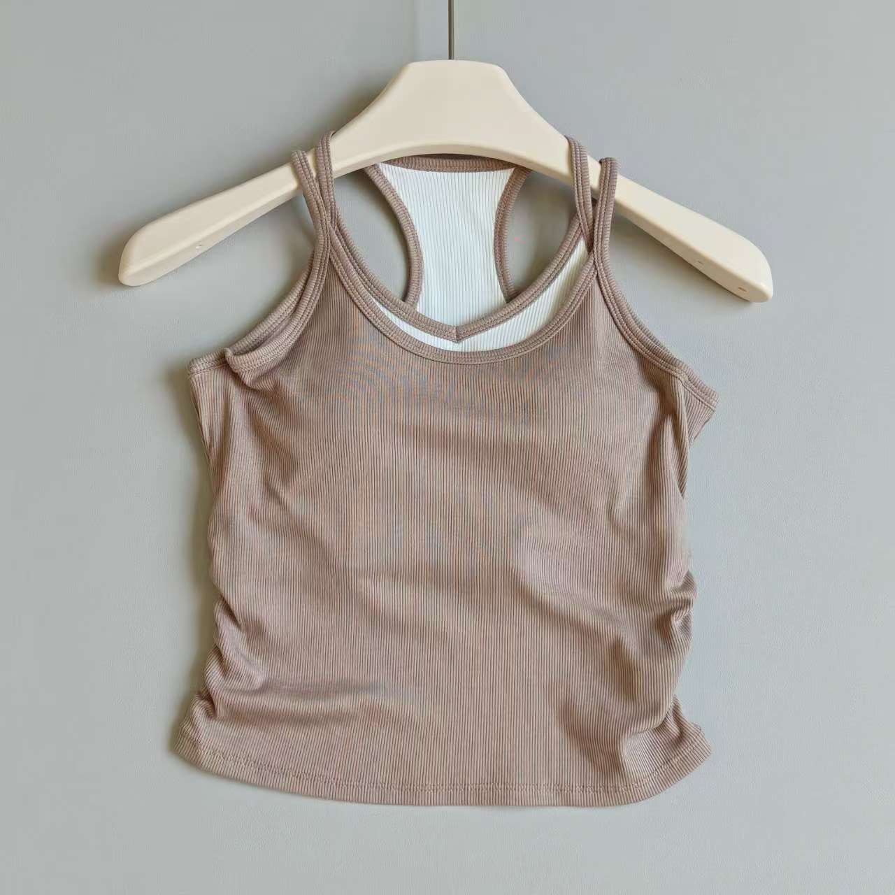 เสื้อกล้ามโยคะสีตัดกันสำหรับผู - Pilates Yoga Training บทวิจารณ์และราคา