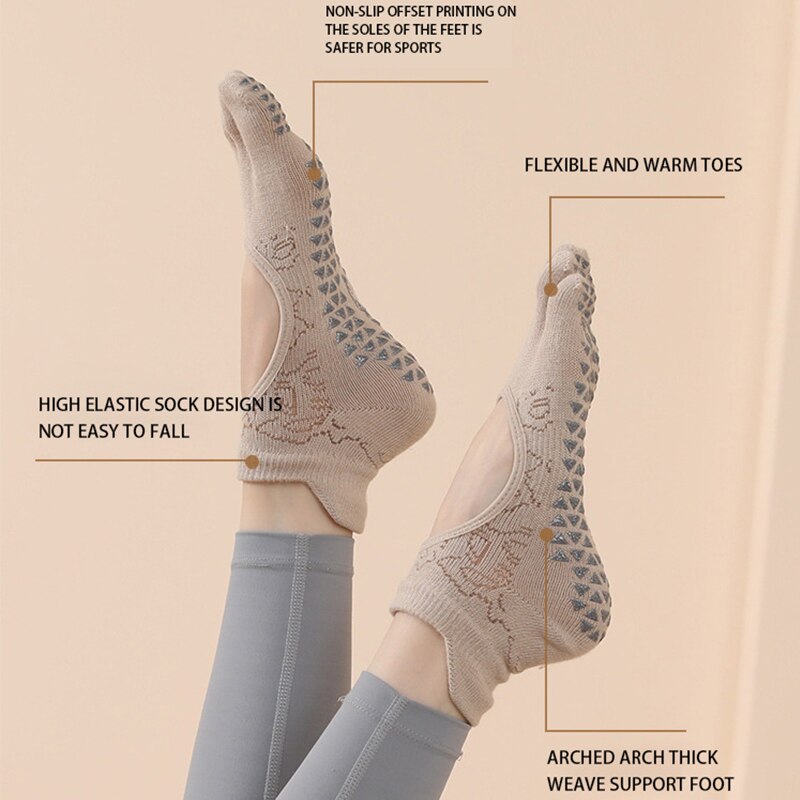 ถุงเท้าพิลาทีสห้านิ้วสำหรับผู้ - Pilates Yoga Training บทวิจารณ์และราคา