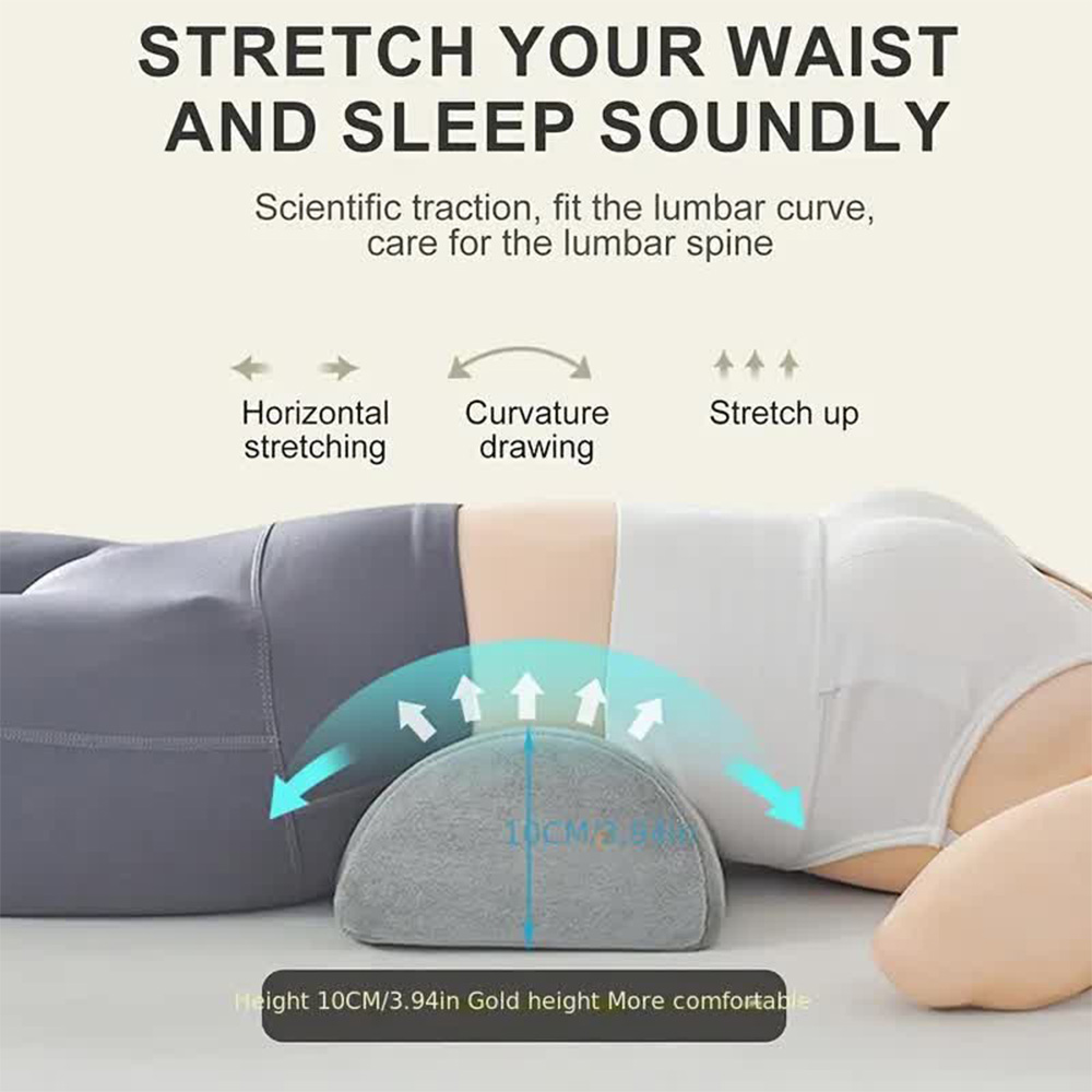 1 PC Half Moon หมอนสําหรับขาเข - Bolster Cushion Round บทวิจารณ์และราคา
