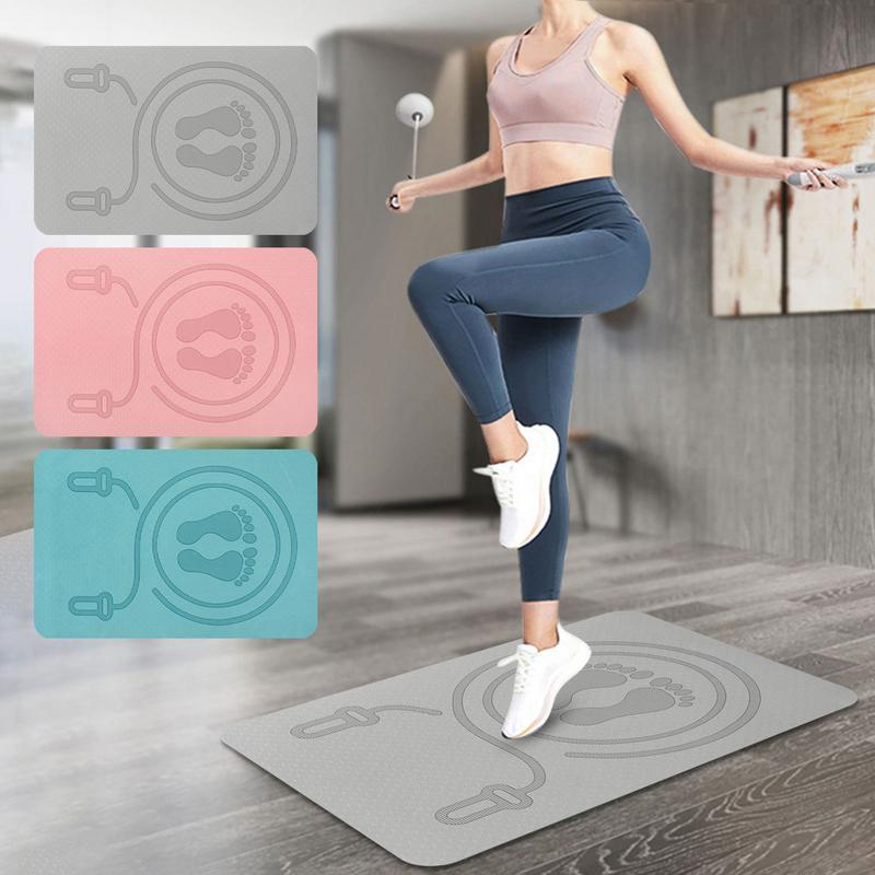 แผ่นรองกระโดดเชือกขนาด 6 มม. ว - Pilates Yoga Mat Workout บทวิจารณ์และราคา