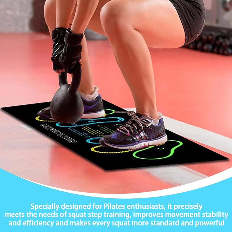 เสื่อฝึกซ้อม Squat & Glute มัล - Pilates Yoga Mat Workout บทวิจารณ์และราคา