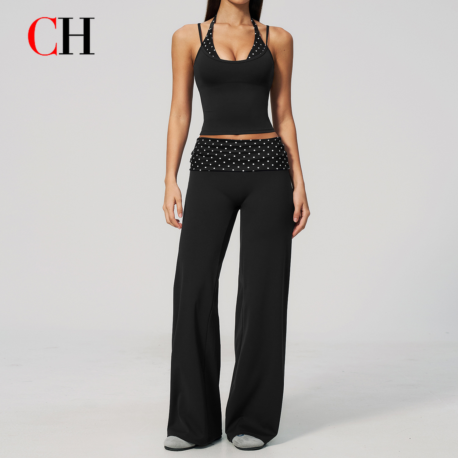 กางเกงโยคะเอวสูงทรงขากว้างสำหร - Pilates Yoga Legging บทวิจารณ์และราคา