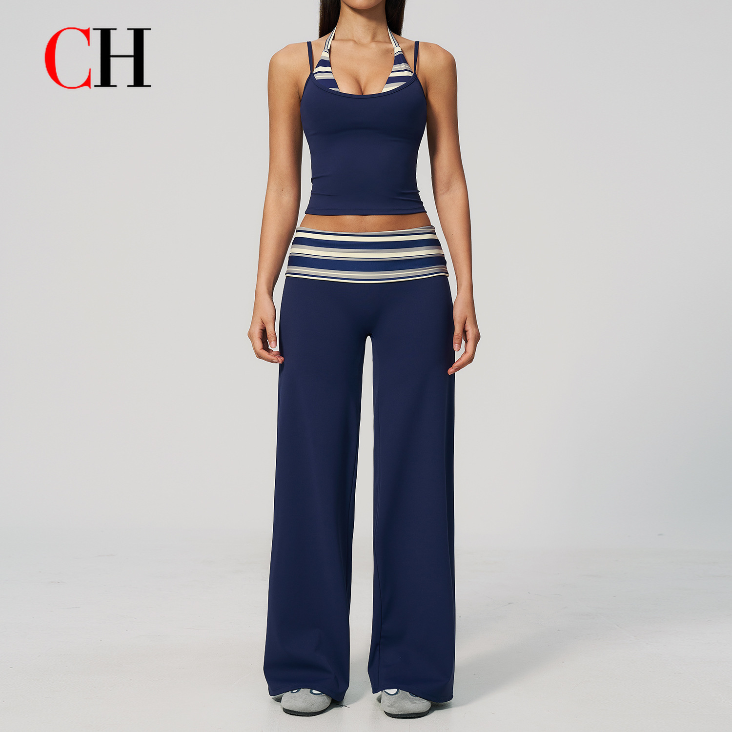 กางเกงโยคะเอวสูงทรงขากว้างสำหร - Pilates Yoga Legging บทวิจารณ์และราคา