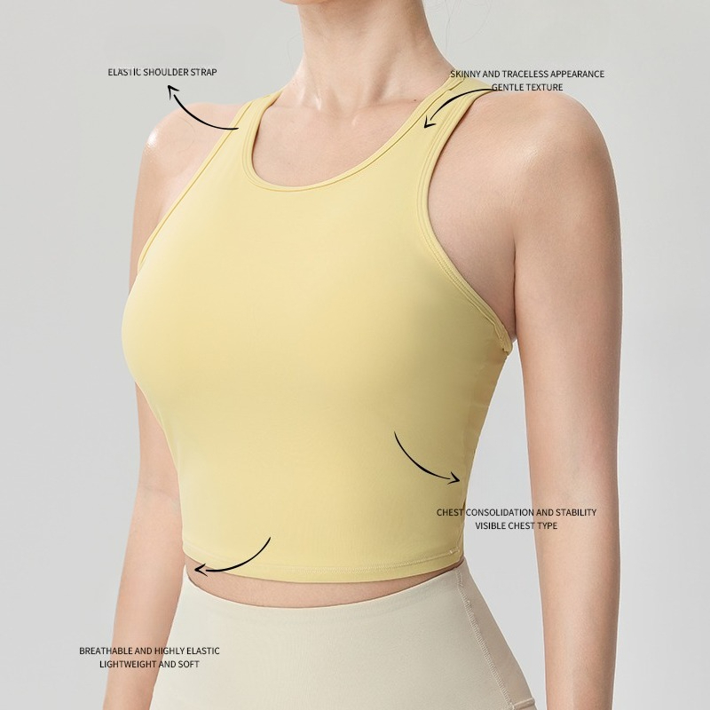 เสื้อกั๊กออกกำลังกายแบบมีแผ่นร - Pilates Yoga Training บทวิจารณ์และราคา